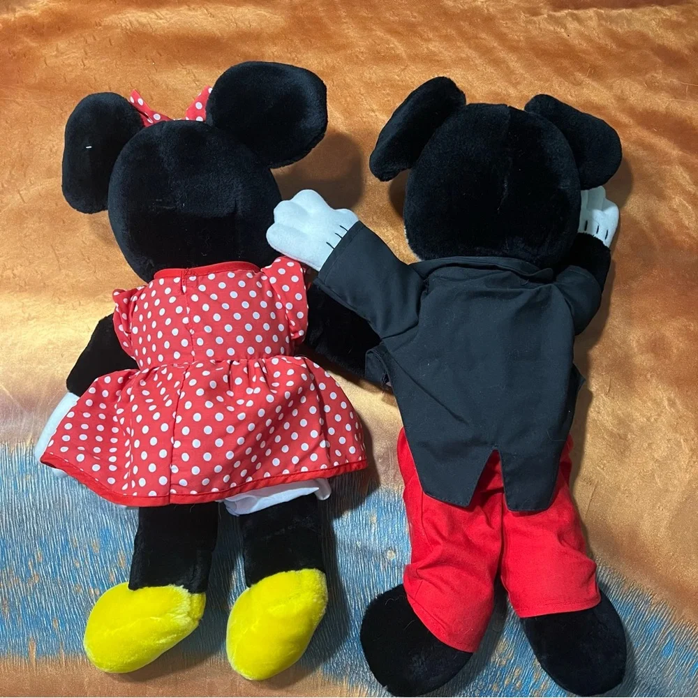 Vintage Disneyland Minnie and Mickey Plush 18” made in Korea